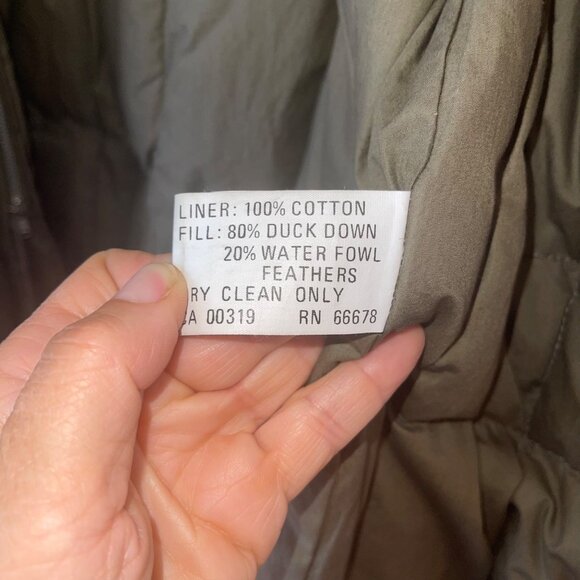 Dash Vintage Mens Coat Size Large Green Puffer Removable Liner Pockets - Picture 4 of 13